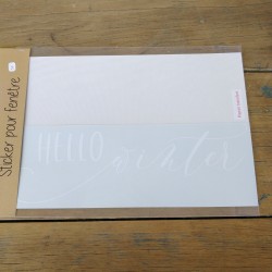 Sticker Fenêtre - Hello...