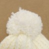 Bonnet Adulte Pompon Blanc