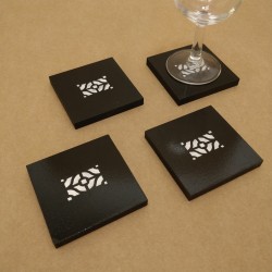 Dessous de Verres - Noir et...