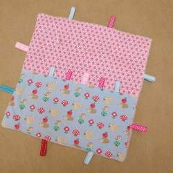 Doudou Étiquettes - Bleu...