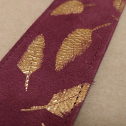 Marque-Page Cuir - Pourpre...