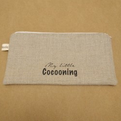 Trousse Plate en Lin - My...