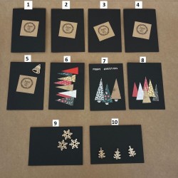 Cartes de Noël  - Rectangles