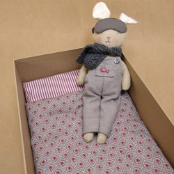 Boîte Doudou Lapin - Gris...