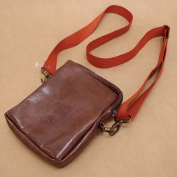 Pochette Cuir Bandoulière -...