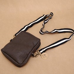 Pochette Cuir Bandoulière -...