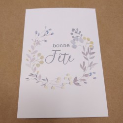 Carte Bonne Fête - Fleurs...