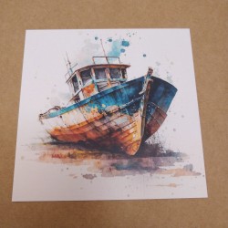 Carte Bateau Échoué