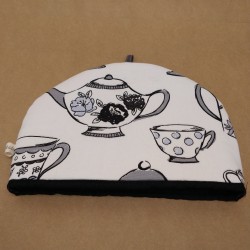 Couvre théière noir et blanc