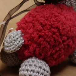 Mouton au crochet Tout Doux - Rouge