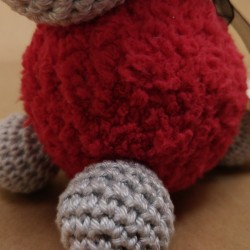 Mouton au crochet Tout Doux - Rouge