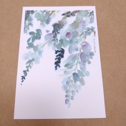 Carte Glycine Aquarelle
