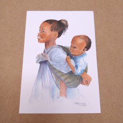 Carte Africaine Bébé Porté...