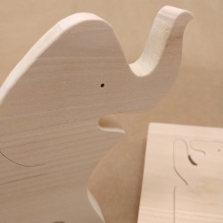 Puzzle en bois  - Petit éléphant
