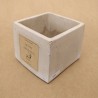 Petit Pot en Béton Artisanal - Gris Clair Beige