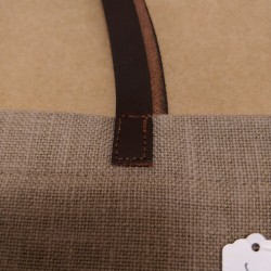 Tote bag en lin - Fleurs