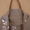Tote bag en lin - Fleurs