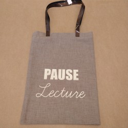 Tote bag en lin - Pause...