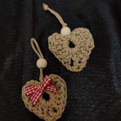 Cœurs En Macramé - Lot de 2