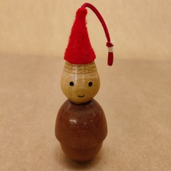 Bonhomme Bois Bonnet Rouge