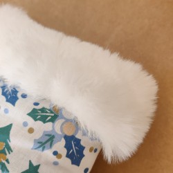 Chaussette de Noël - Motifs Bleus