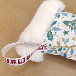 Chaussette de Noël - Motifs Bleus
