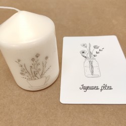 Lot Bougie et carte...