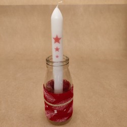 Bougie Etoile Rouge - Pot...