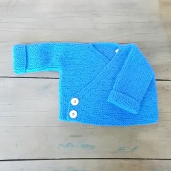 Gilet 4/8 mois - bleu ciel...