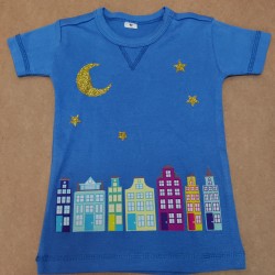 T-Shirt Bleu - La Nuit - 2 ans