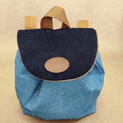 Sac Écolier - Toile bleu jean