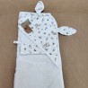Capes de bain Oreilles Lapin - Avec Gant assorti