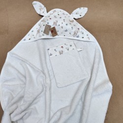 Capes de bain Oreilles Lapin - Avec Gant assorti