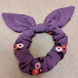 Chouchou Bracelet - Violet petites fleurs