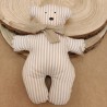 Ourson Rayé Beige et Blanc