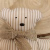 Ourson Rayé Beige et Blanc