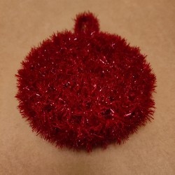 Eponge Gratounette Ronde Rouge