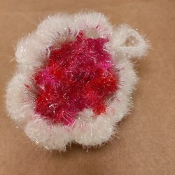 Eponge Gratounette Fleur Blanche