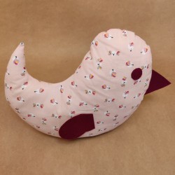 Petit Coussin Oiseau Rose