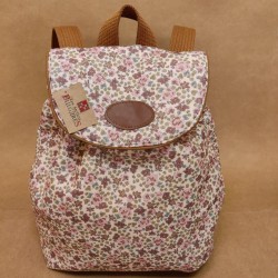 Sac Écolier - Fleuri Rose