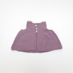 Gilet 6 mois Tout Doux - Violet