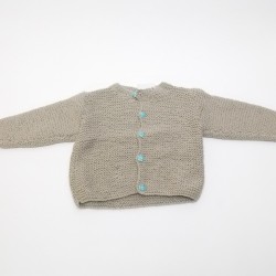 Gilet 12/18 mois - Taupe