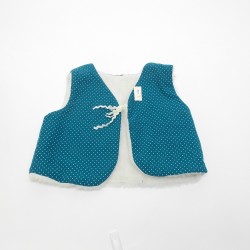 Gilet 2/3 ans - Bleu à pois...