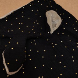 Doudou tout doux - Noir et Taupe