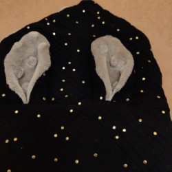 Doudou tout doux - Noir et Taupe
