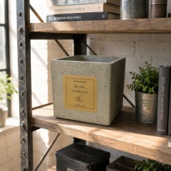 Pot en Béton Artisanal -...