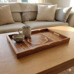 Plateau en Bois Exotique
