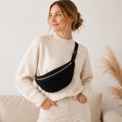 Sac banane - Noir Bouclette