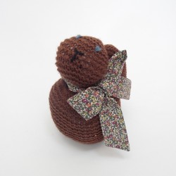 Grand Lapin en Laine - Brun