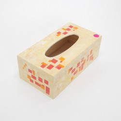 Boîtes à mouchoirs en bois peint